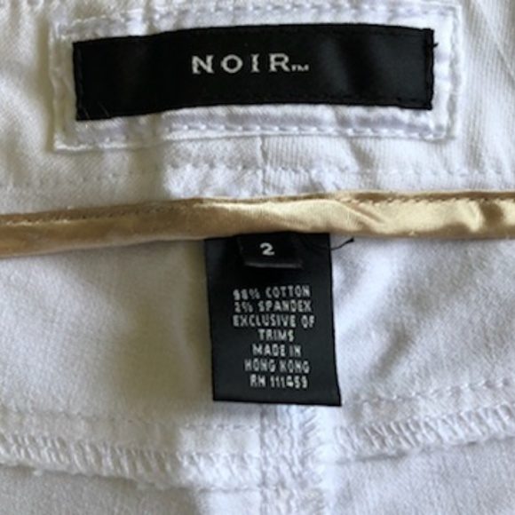 White Shorts with Gold Embellishment by WHBM - Picture 5 of 5